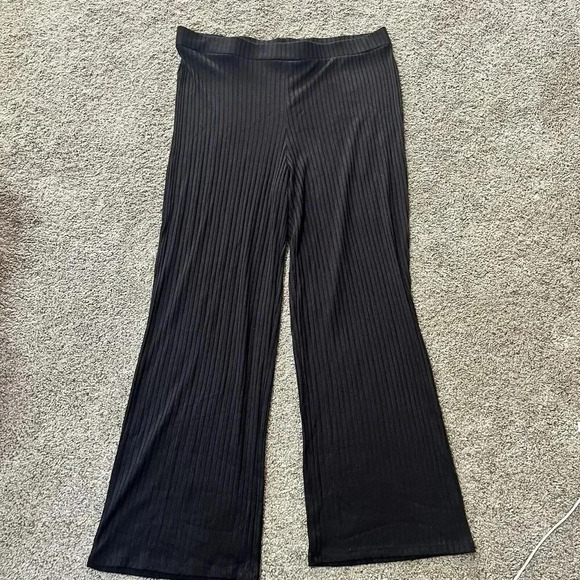 H&M Sheer Beach Swim Coverup Wide Leg Club Boho Flare‎ Pants Lightweight Stretch - Picture 1 of 7